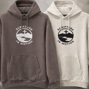 Men's Hoodie - Brown and Cream